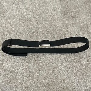 Croton Genuine crocodile skin, Black Leather Ratchet Belt